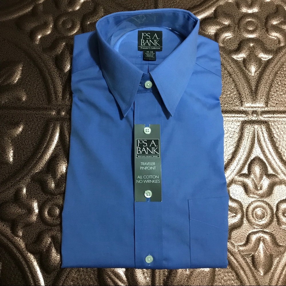 NWT Jos. A. Bank Cobalt Blue Button Down